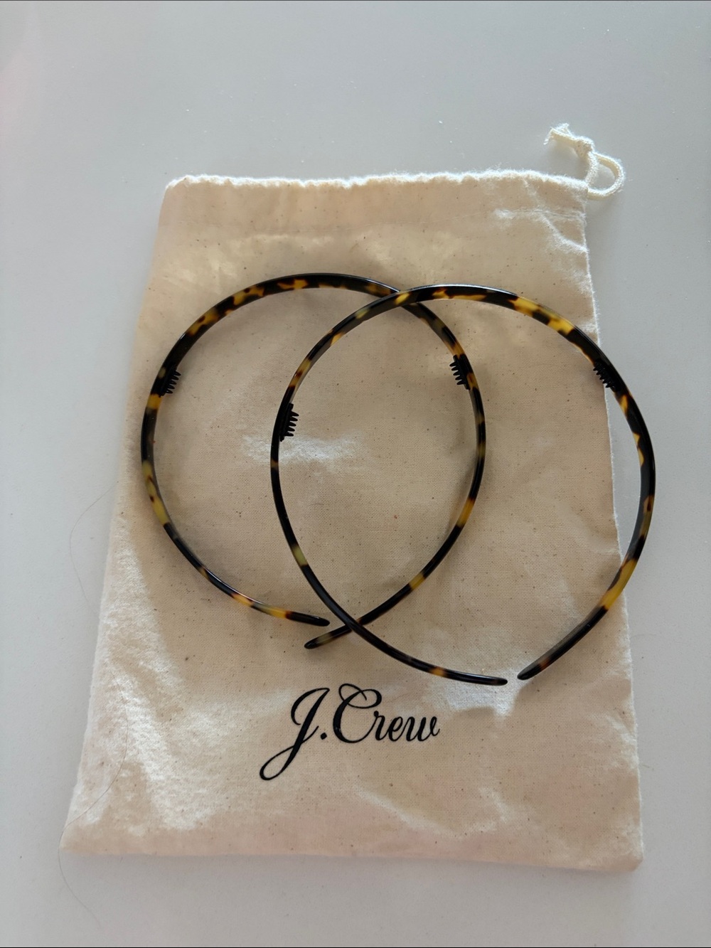 J. Crew Thin Tortoiseshell Headbands - Set of 2